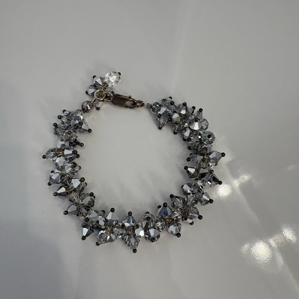 925 Sterling Silver Crystal Bracelet